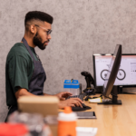 Photo d'un point de vente moderne commerce de détail